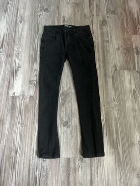 Free Planet Men’s Slim Black Jeans